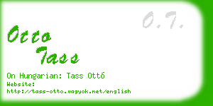 otto tass business card
